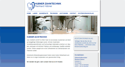 Desktop Screenshot of huebner-zahntechnik.de